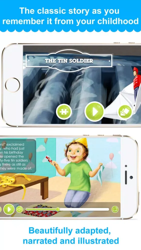 Capturas de tela do The Tin Soldier - Narrated Children Story