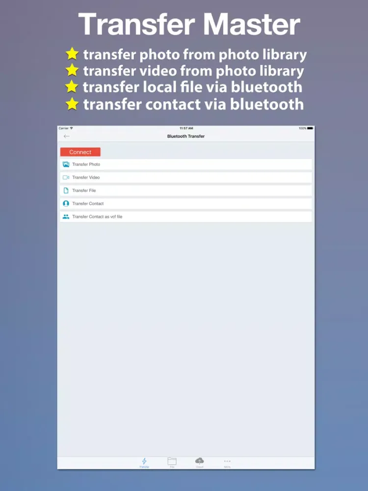 Transfer Master -Transfer photo,video,file,contact iPad  Ekran Görüntüleri