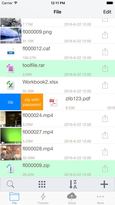 Tangkapan layar unzip tool(zip/rar/un7z)
