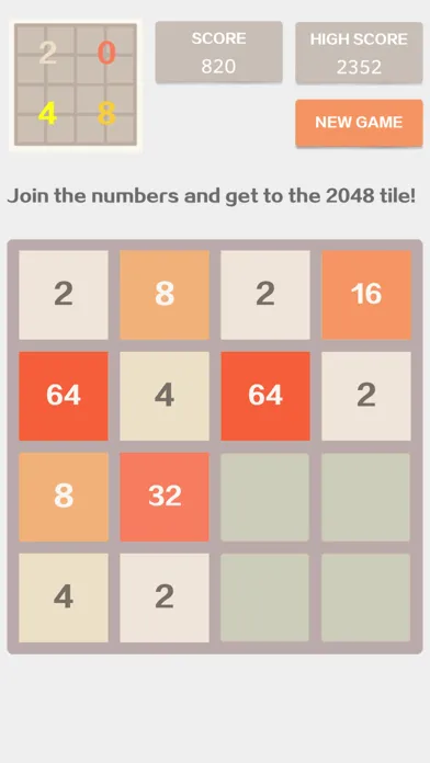 Capturas de tela do 2048 4x4 - Number Puzzle Classic Game