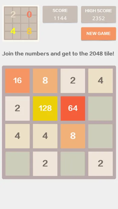 Capturas de tela do 2048 4x4 - Number Puzzle Classic Game