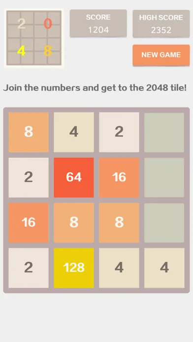 Capturas de tela do 2048 4x4 - Number Puzzle Classic Game