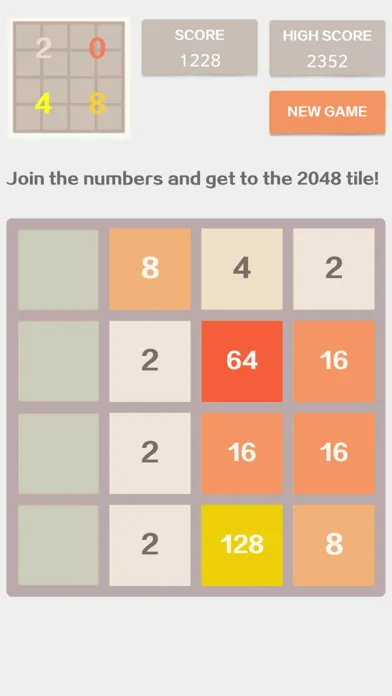 Capturas de tela do 2048 4x4 - Number Puzzle Classic Game