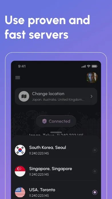 Capturas de pantalla de Your.Privacy Pro VPN