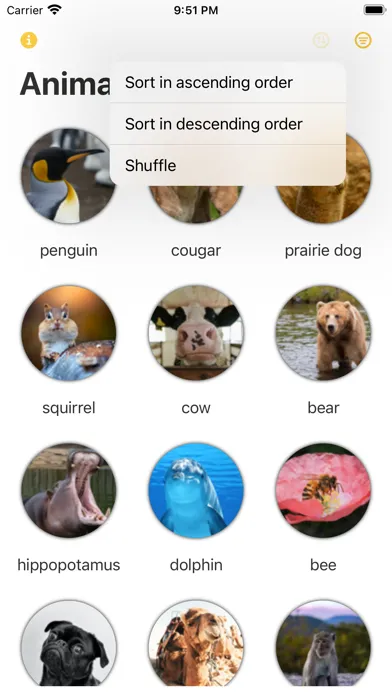 Tangkapan layar Discovery: Animal Sounds!