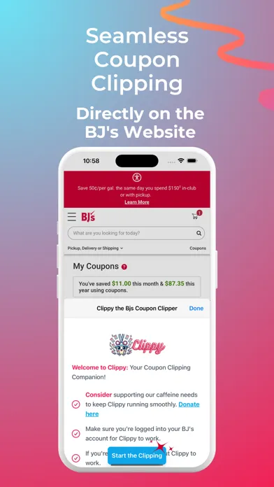 تصاویر Clippy the Bjs Coupon Clipper