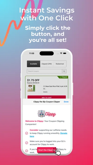 تصاویر Clippy the Bjs Coupon Clipper