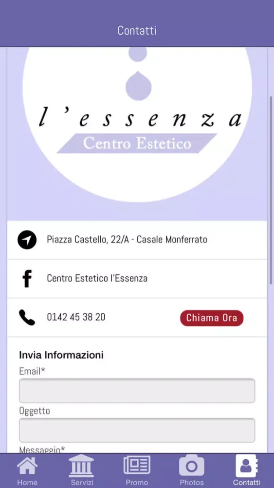 Capturas de tela do L'Essenza Centro Estetico