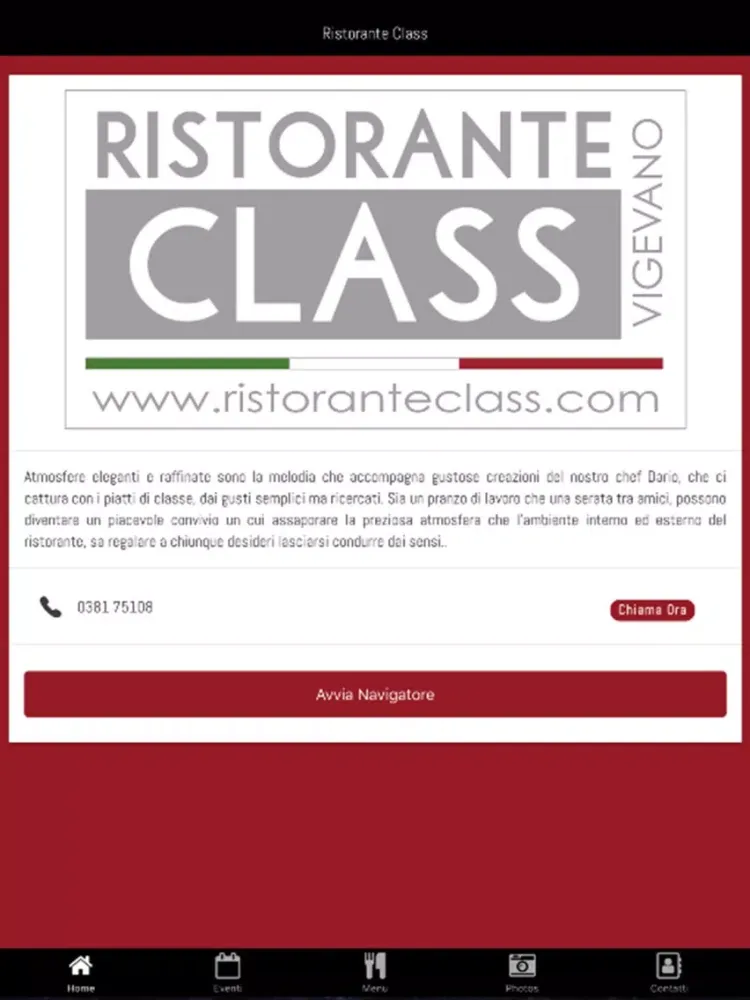 Zrzuty ekranu Ristorante Class iPad 