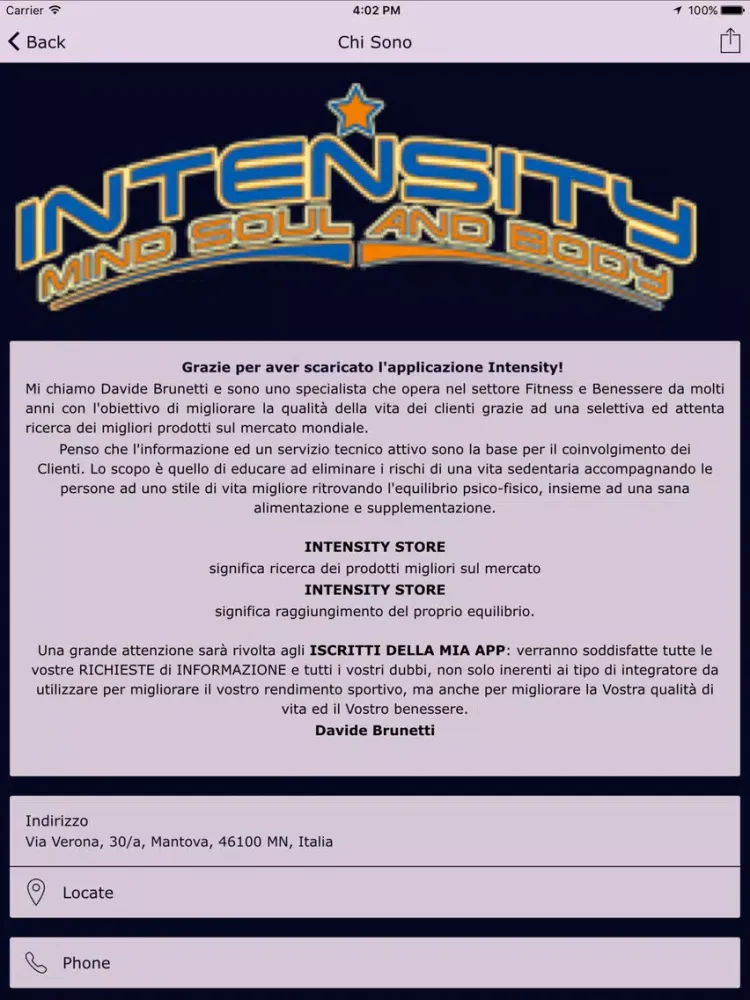 Intensity Store iPad Screenshots