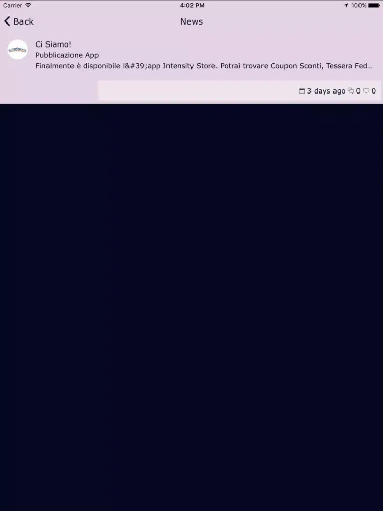 Intensity Store iPad Screenshots