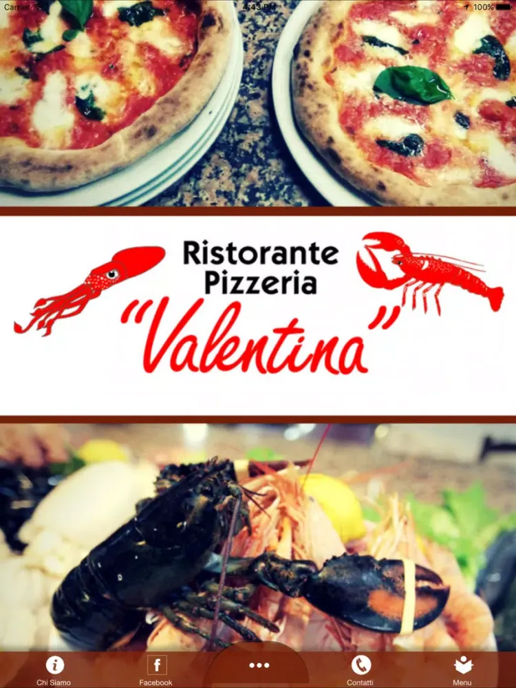 Ảnh chụp màn hình của Valentina Ristorante Pizzeria iPad 