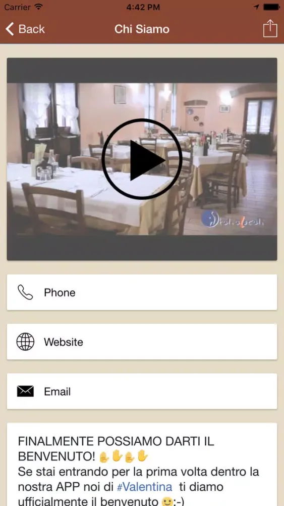 Ảnh chụp màn hình của Valentina Ristorante Pizzeria