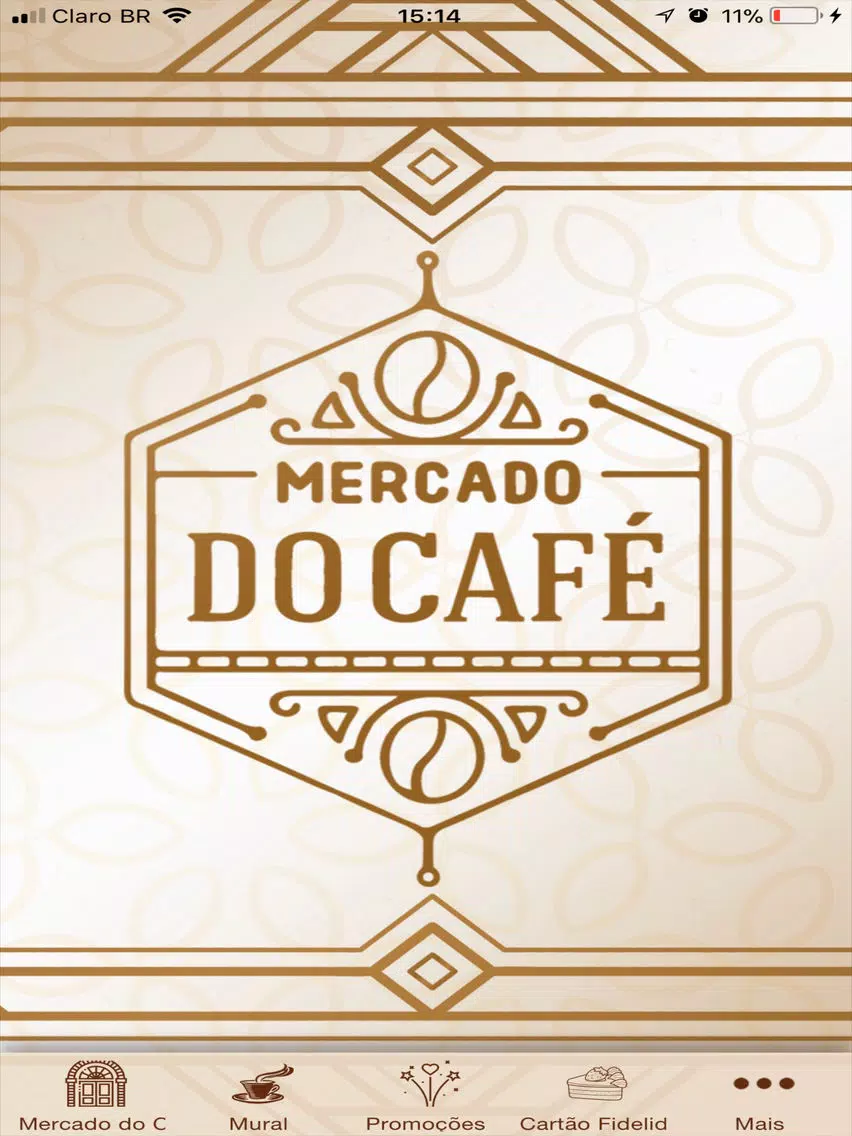 Tangkapan skrin Mercado do Café iPad 