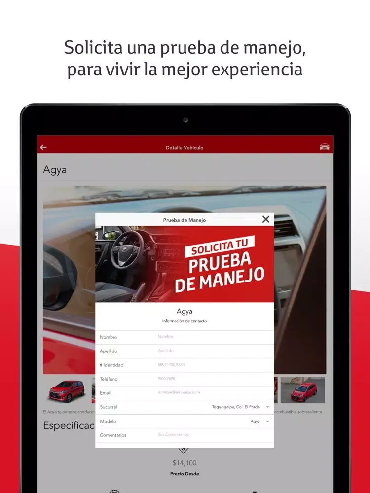 Toyota Honduras iPad  سکرین شاٹس
