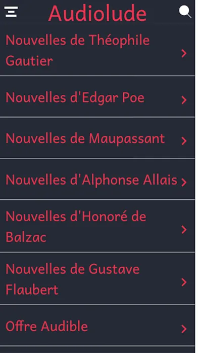 Captures d'écran de Audiolivres