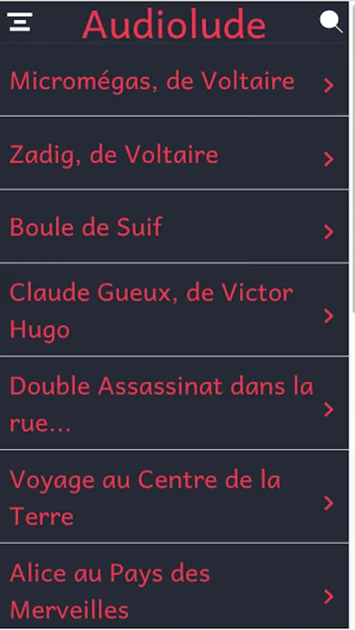 Captures d'écran de Audiolivres