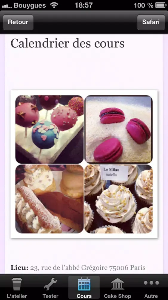 صور Atelier des gâteaux