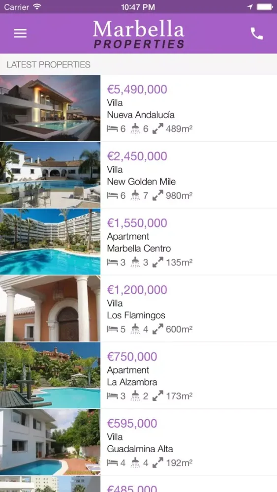 Marbella Properties স্ক্রিনশট
