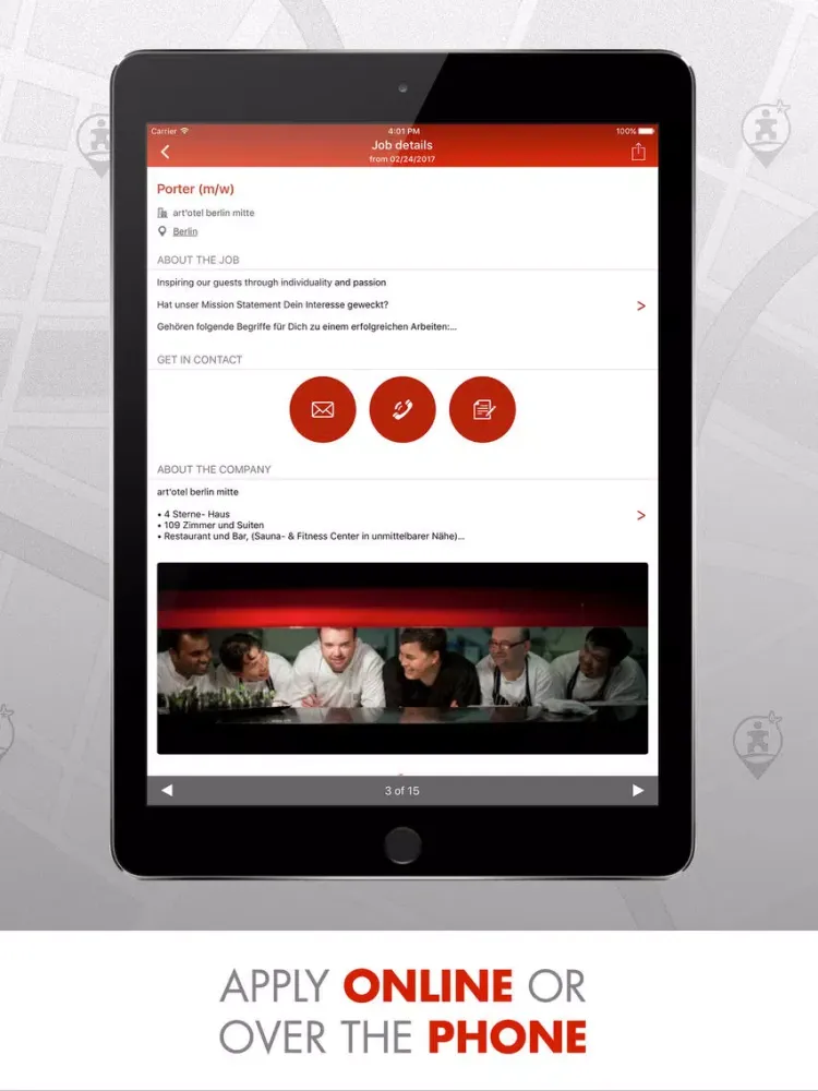 Screenshot di Hospitality Jobs - Hotelcareer iPad