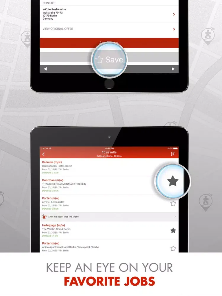 Screenshot di Hospitality Jobs - Hotelcareer iPad