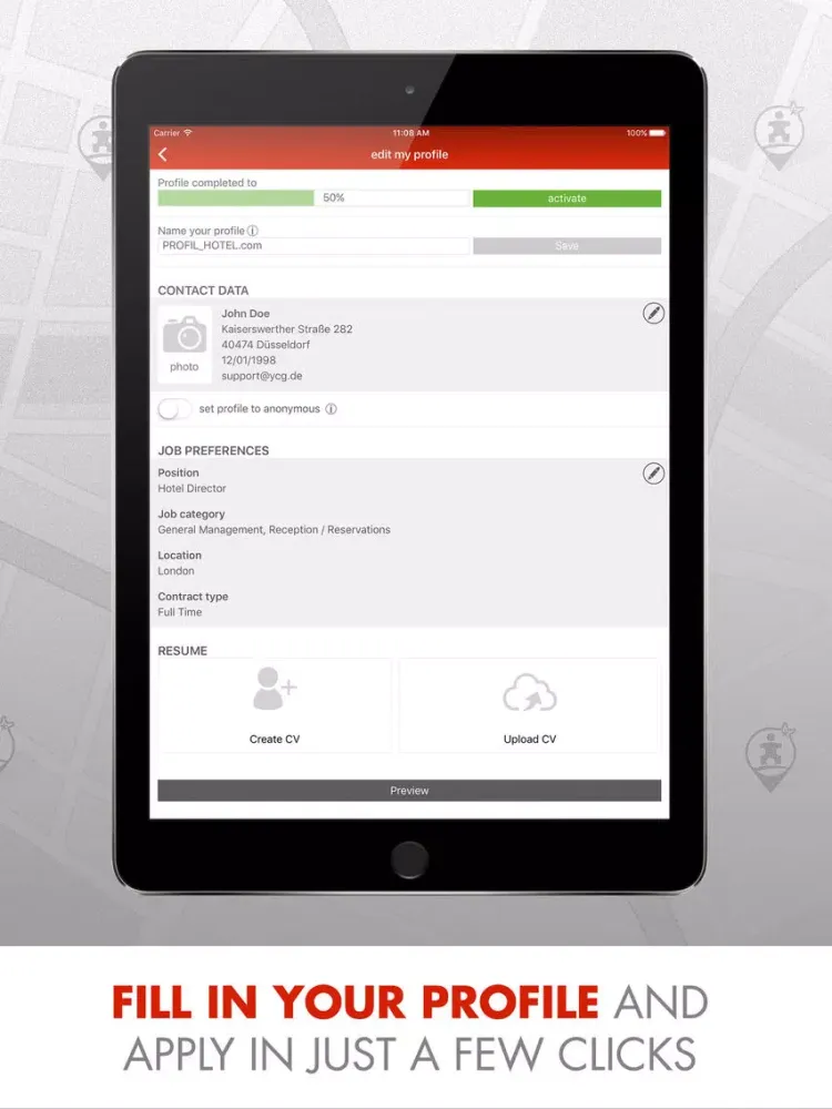 Screenshot di Hospitality Jobs - Hotelcareer iPad