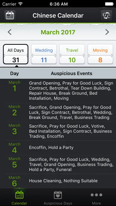 Chinese Calendars Screenshots