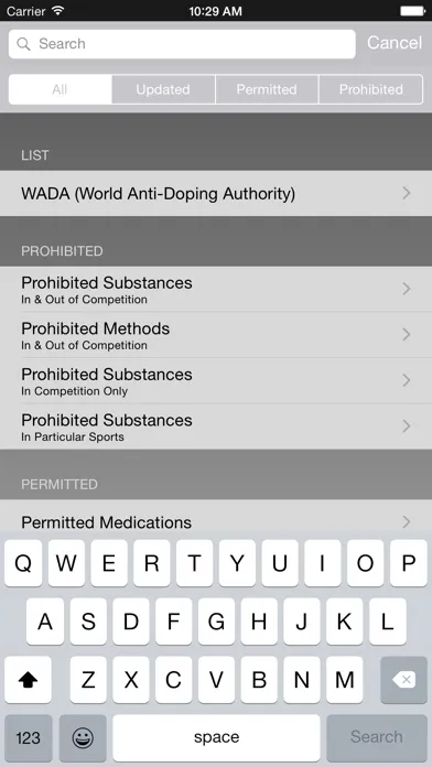 Screenshot di Drug Search