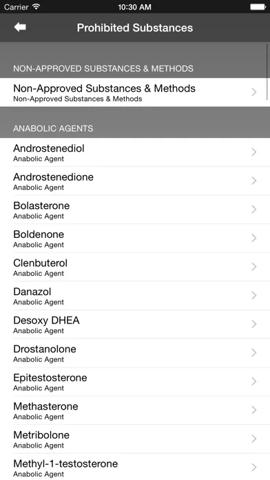 Screenshot di Drug Search