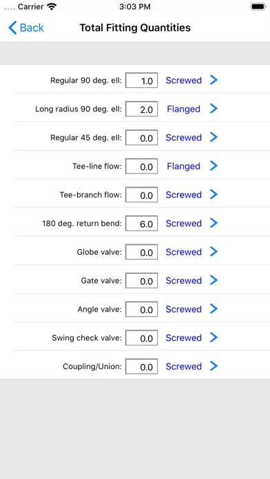 HVAC Pipe Sizer - Gas Plus Screenshots