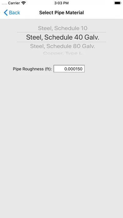 HVAC Pipe Sizer - Gas Plus Screenshots