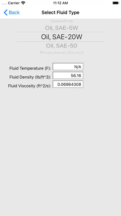 HVAC Pipe Sizer - Liquid Screenshots