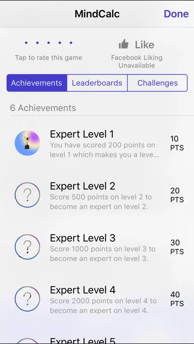 MindCalc Arithmetic Trainer स्क्रीनशॉट