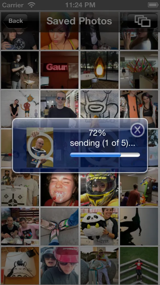 ภาพหน้าจอของ Bluetooth Photo Share