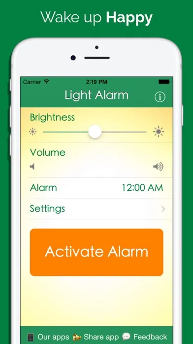 Ảnh chụp màn hình của Light Alarm