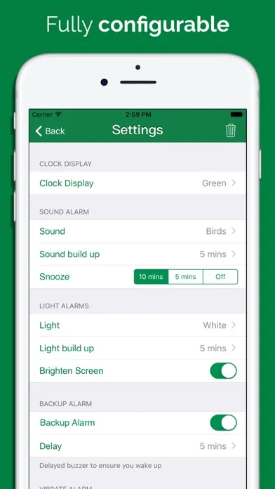 Ảnh chụp màn hình của Light Alarm