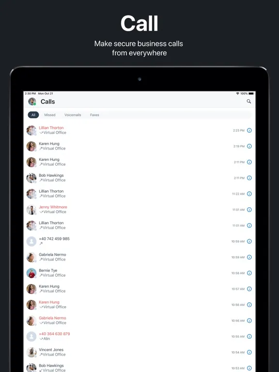 Screenshot di 8x8 Work iPad 