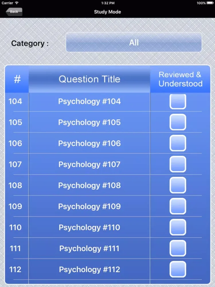 AP Psychology Test Prep iPad  Screenshots