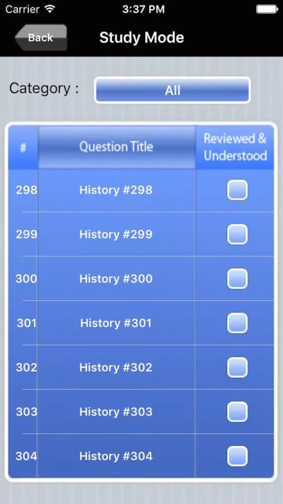 Zrzuty ekranu AP US History Exam Prep