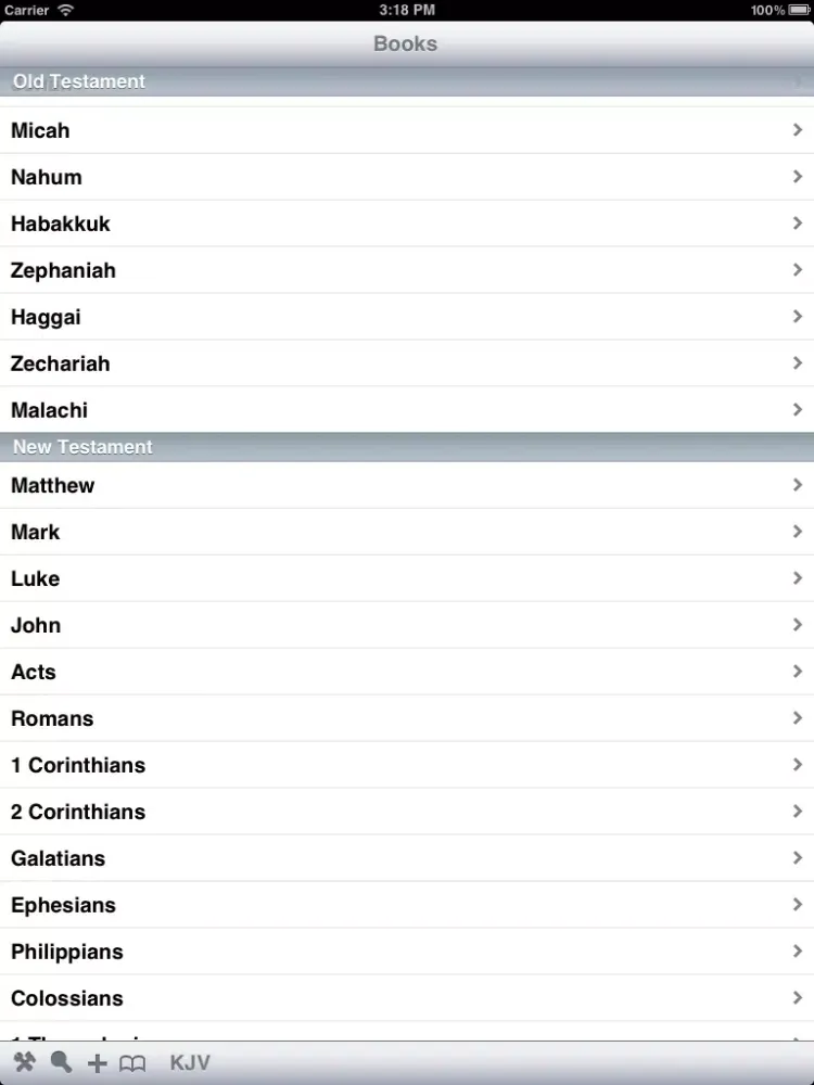 Holy Bible: ASV & KJV iPad  Screenshots