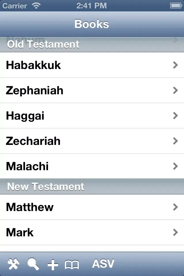 Holy Bible: ASV & KJV Screenshots