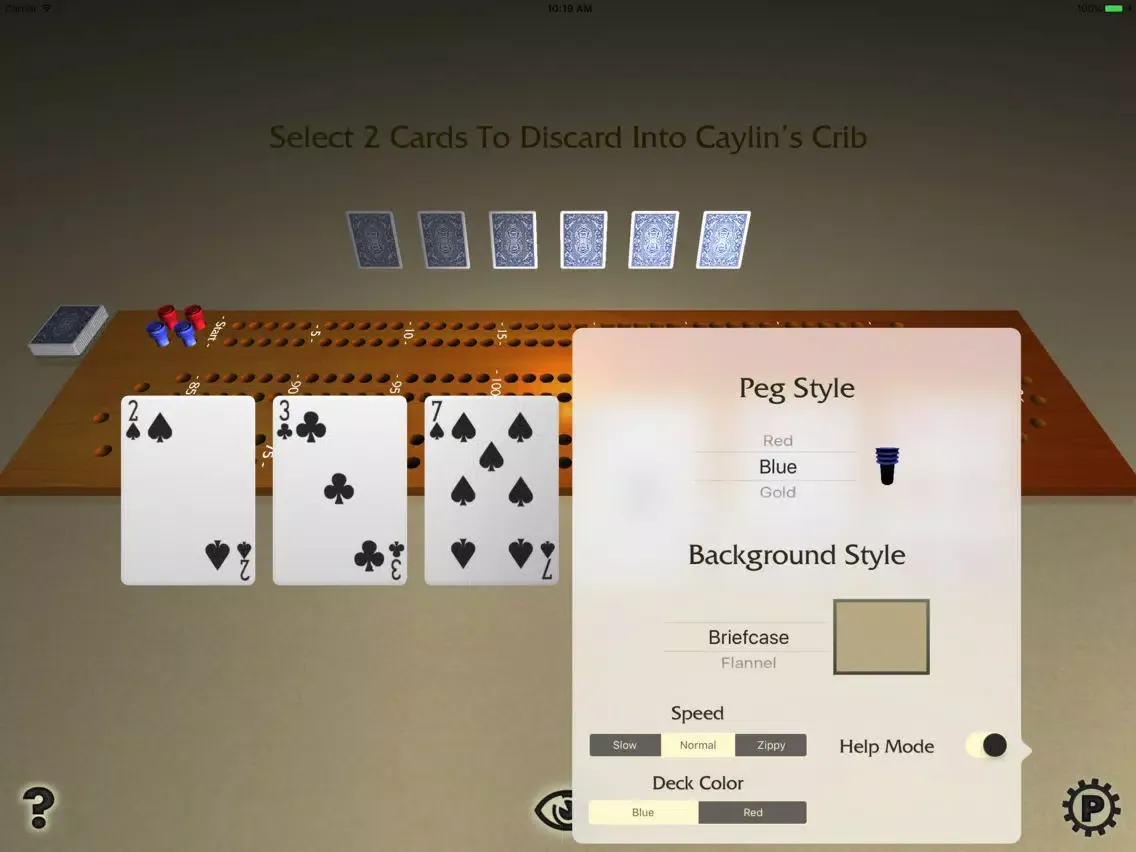 Cribbage Deluxe iPad  स्क्रीनशॉट