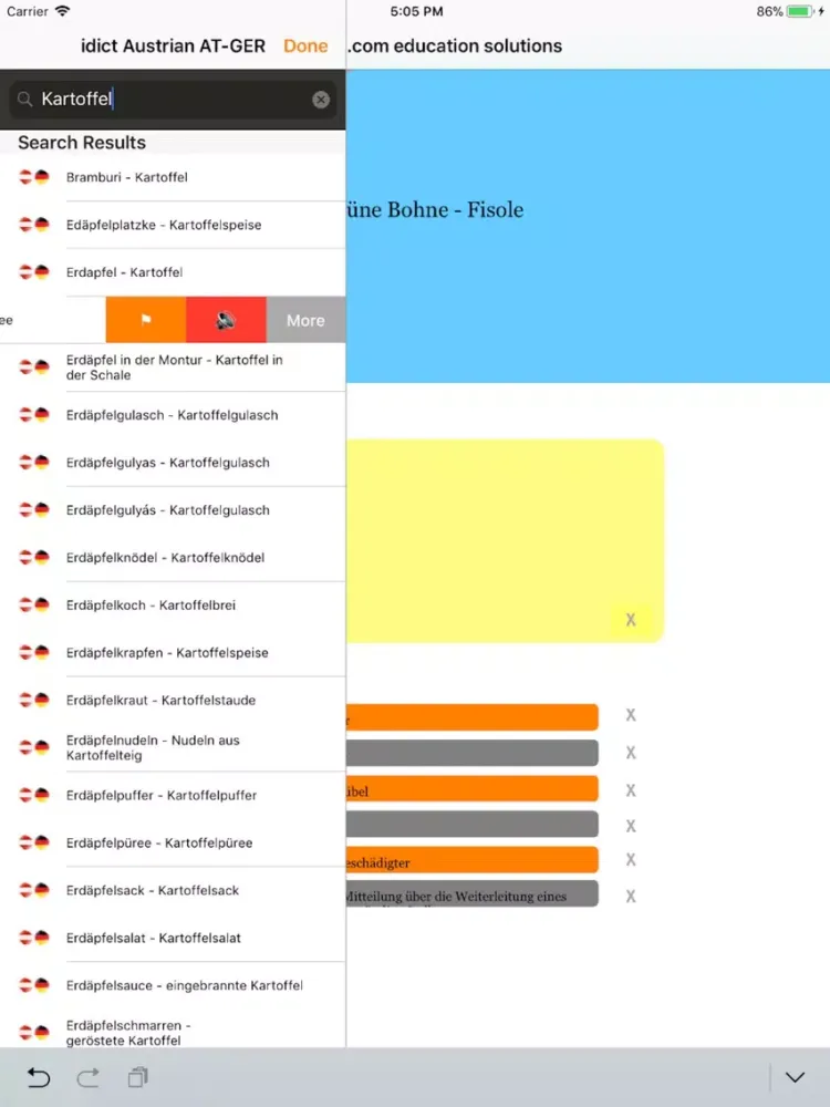 idict Austrian AT-GER iPad  Screenshots