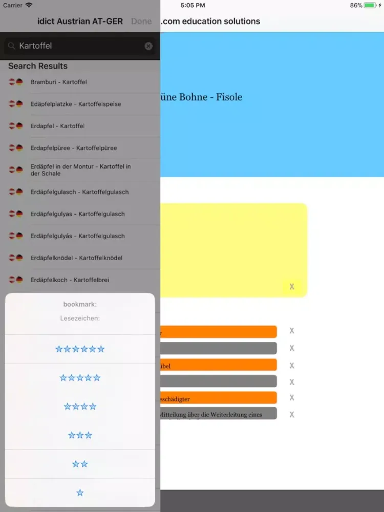 idict Austrian AT-GER iPad  Screenshots