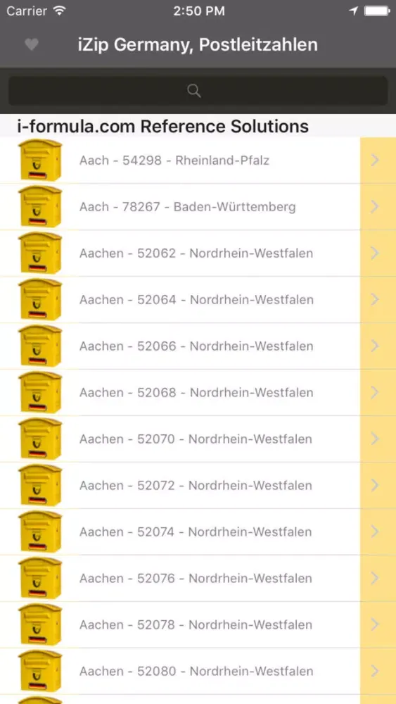 izip Postleitzahl Deutschland Screenshots