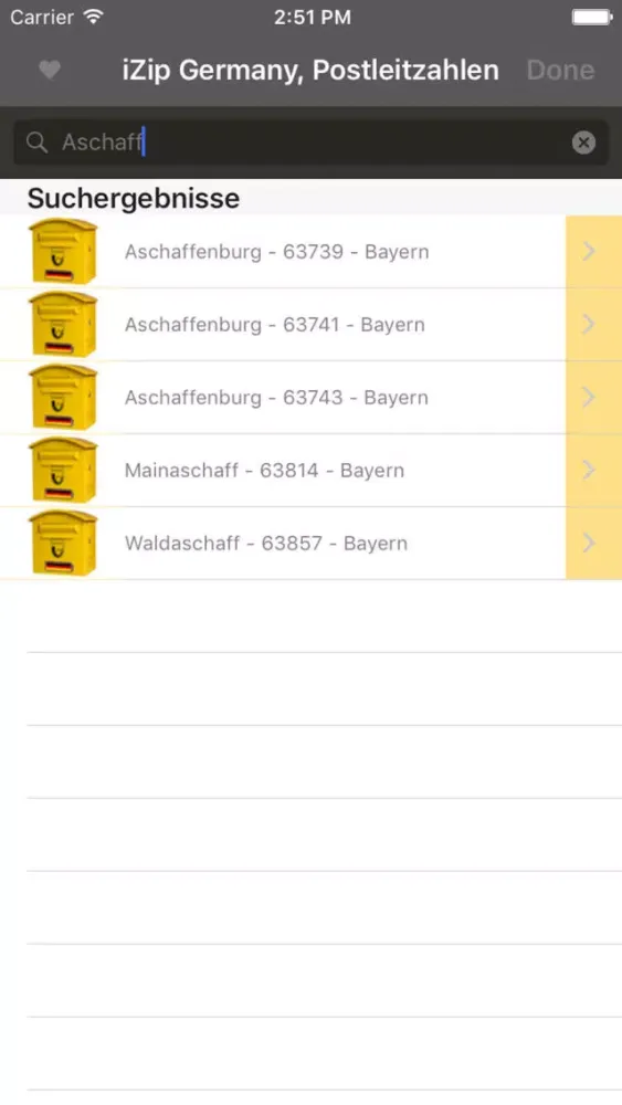 izip Postleitzahl Deutschland Screenshots