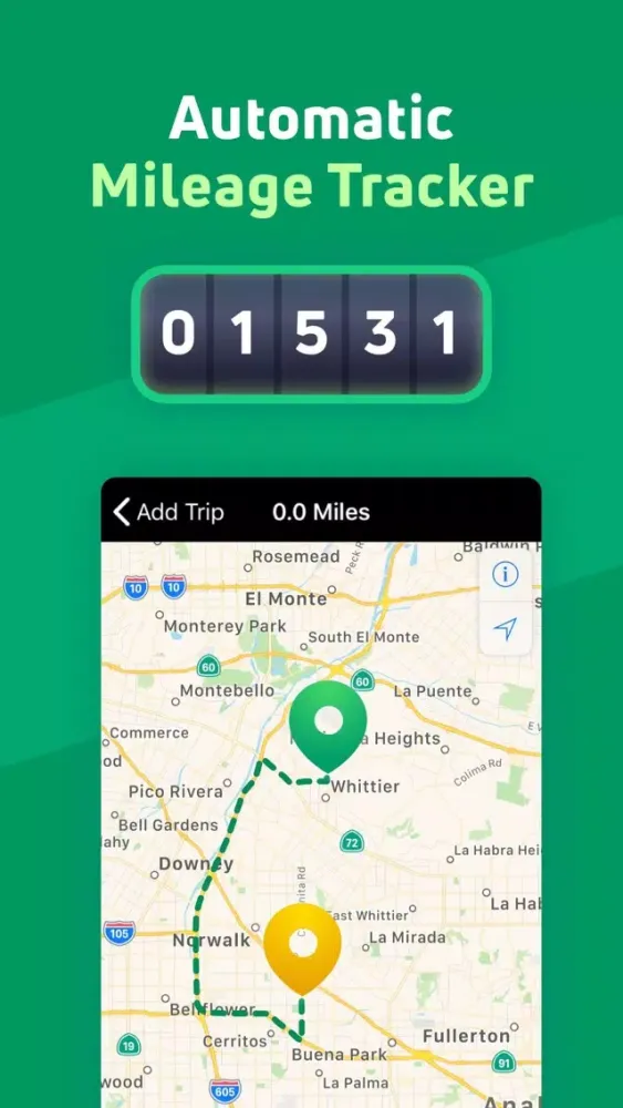 Zrzuty ekranu MileBug - Mileage Tracker Log