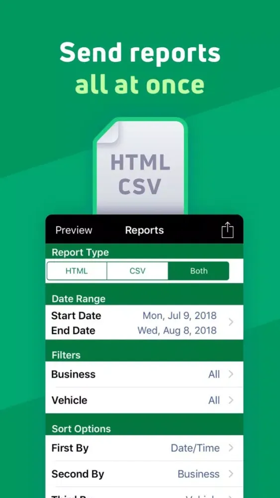 Zrzuty ekranu MileBug - Mileage Tracker Log