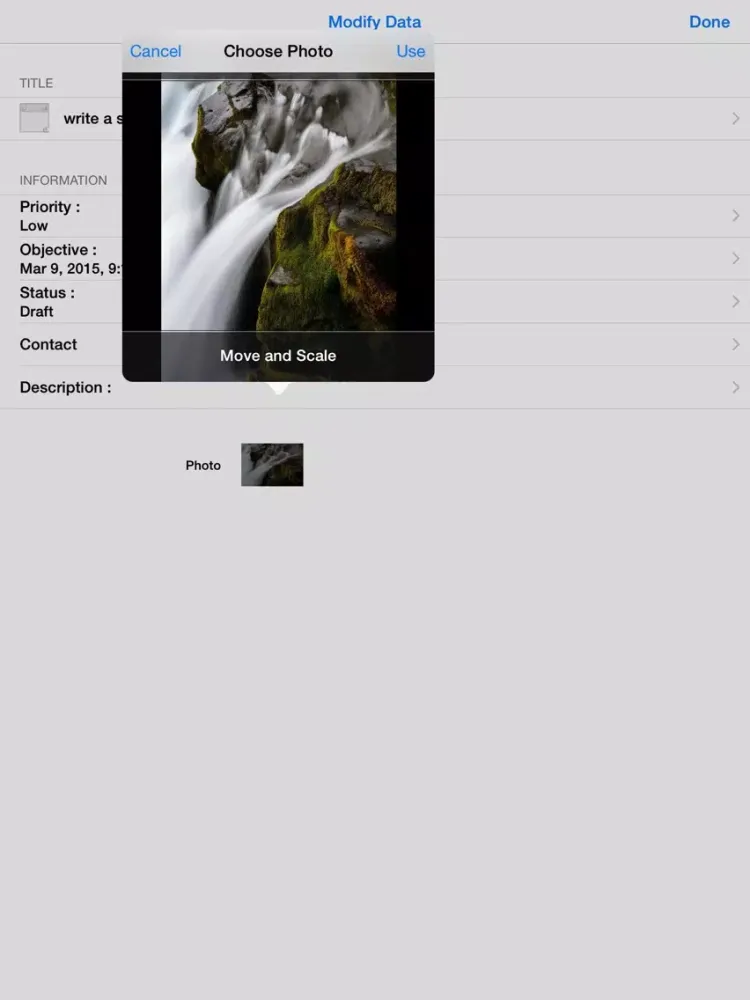 Tangkapan skrin Memory Jogger iPad 