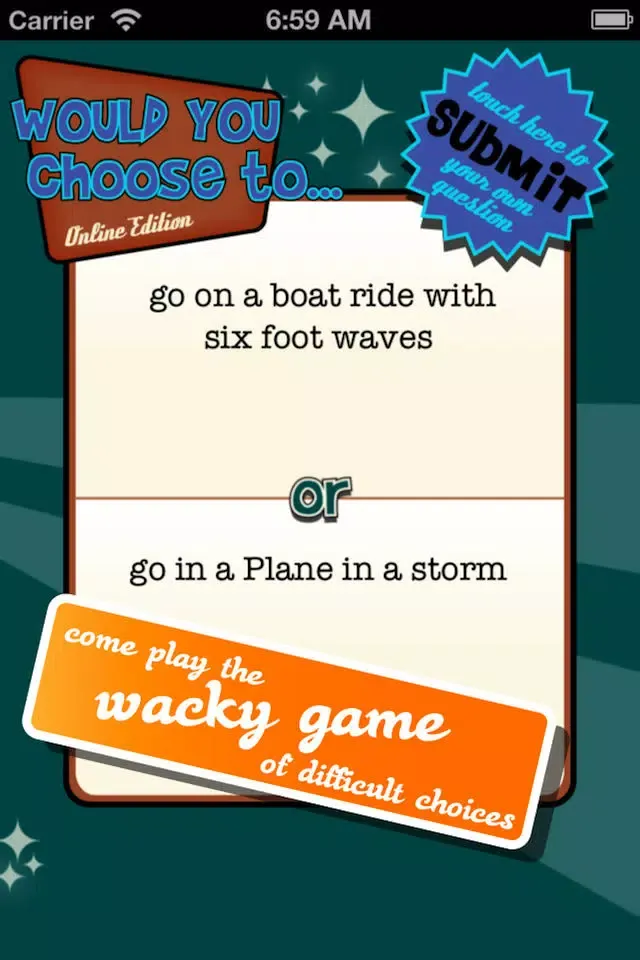 Capturas de pantalla de Would You Choose ... Online - A Rather Fun Party Game